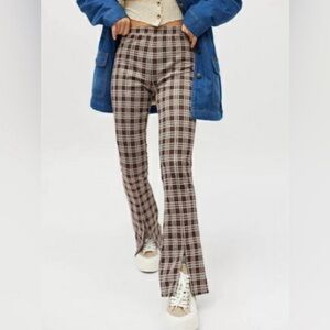 💕 URBAN OUTFITTERS urban renewal Plaid Pull On knit Pants NEW size M